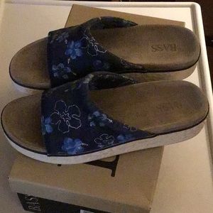 Navy Print Shoes, New in Box